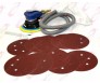 6" Air Random Orbital Palm Sander Vacuum Type w/ 20pc 80 & 100-Grit Sanding Disc